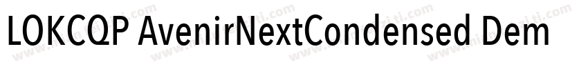 LOKCQP AvenirNextCondensed DemiBol字体转换